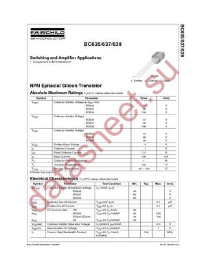 BC635_D27Z datasheet  